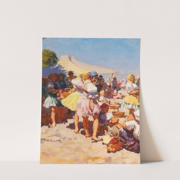 Market Scene by Jozef Teodor Mousson