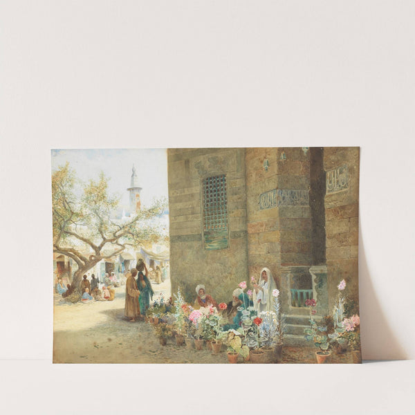 Market scene, Cairo by Charles Robertson