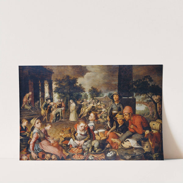 Market Scene with Christ and the Adulteress (1559) by Pieter Aertsen