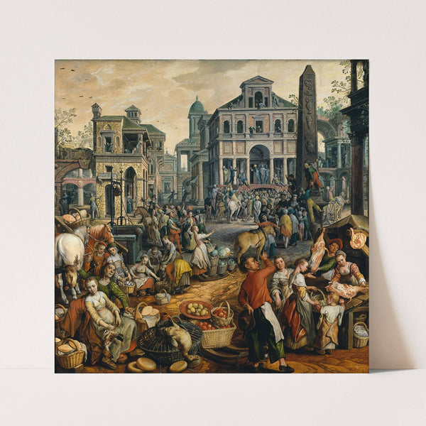 Market Scene with Ecce Homo by Joachim Beuckelaer