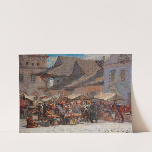 Market square in Kazimierz by Stanisław Bagieński