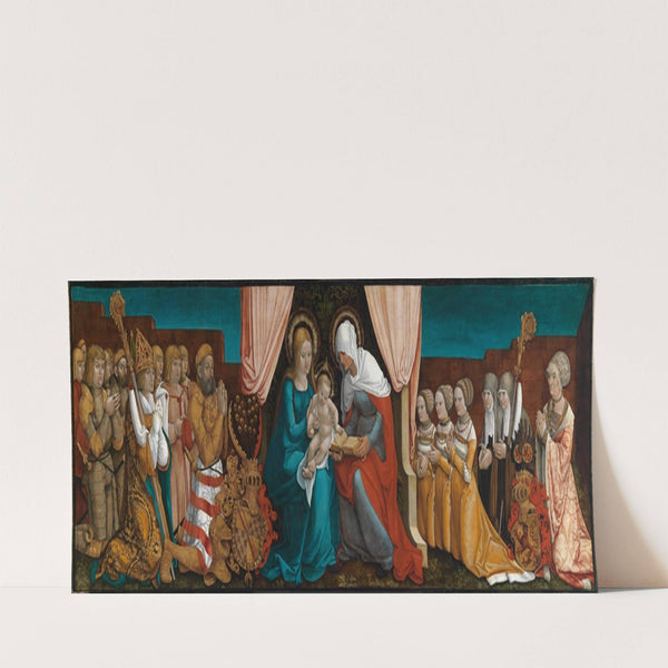 Markgraf Christoph I. von Baden mit seiner Familie in Anbetung vor der Heiligen Anna Selbdritt (1510) by Hans Baldung