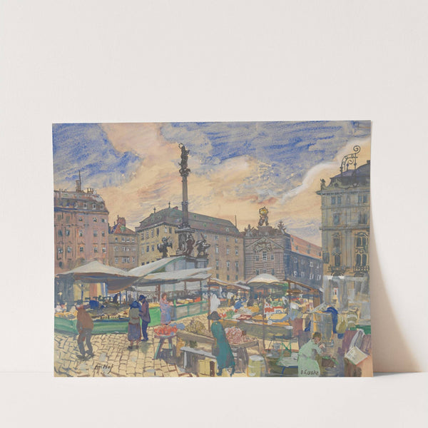 Markt am Hof (1930) by Oskar Laske