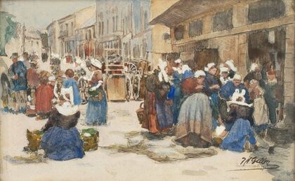 Markt in Concarneau (1912)