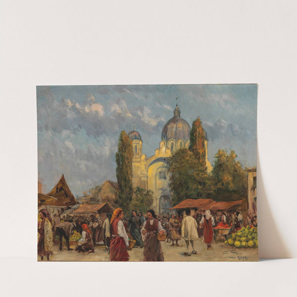 Markt in Sofia by Max Friedrich Rabes