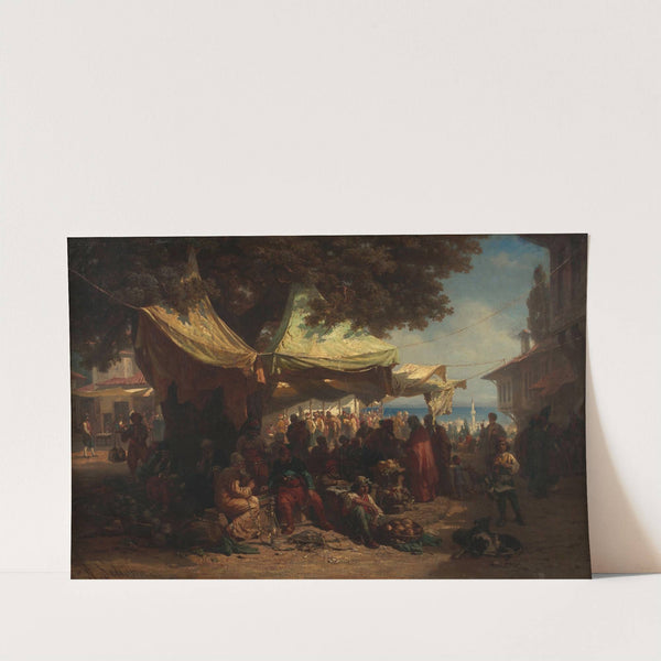 Markt von Konstantinopel (1868) by Alois Schönn