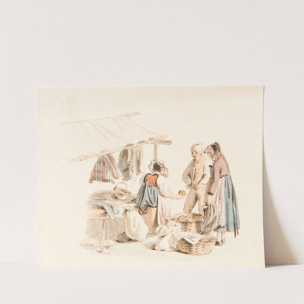 Marktstand in Bern by Franz Niklaus König