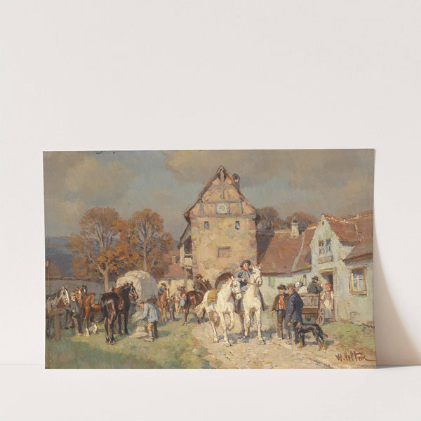 Markttag in Franken by Wilhelm Velten