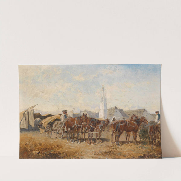 Markttag in Szolnok by Alexander Von Bensa