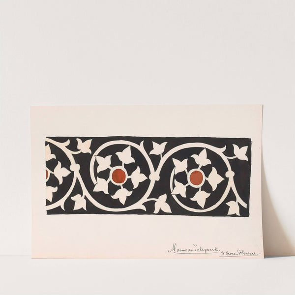 Marmeren inlegwerk met bladeren uit de Santa Croce te Florence by Johanna van de Kamer