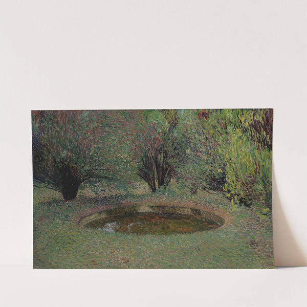 Marquayrol, le bassin aux thuyas (circa 1920.) by Henri Martin