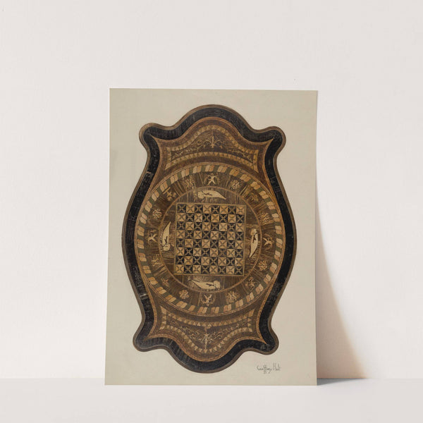 Marquetry Table - Showing Inlay Top by Geoffrey Holt