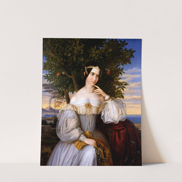 Marriage Portrait of Charlotte de Rothschild by Moritz Daniel Oppenheim