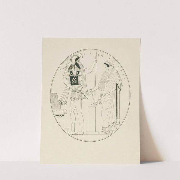 Mars and Hebe on either side of a cippus (1844-1861) by Alexis Louis Pierre Housselin