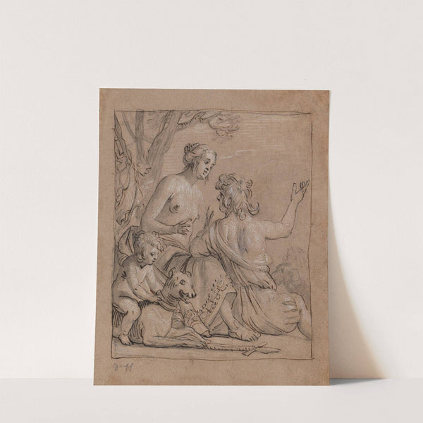 Mars and Venus in a Landscape with Eros Riding a Hound by Gerard van Honthorst