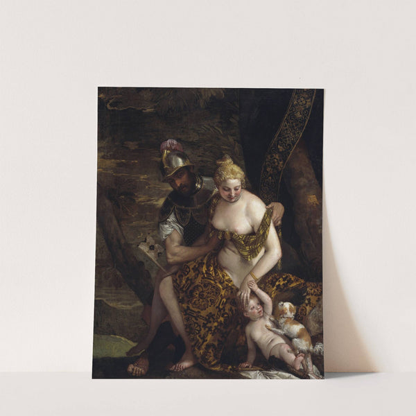 Mars, Venus and Cupid Mars and Venus With Cupid and a Dog (About 1580) by Paolo Veronese