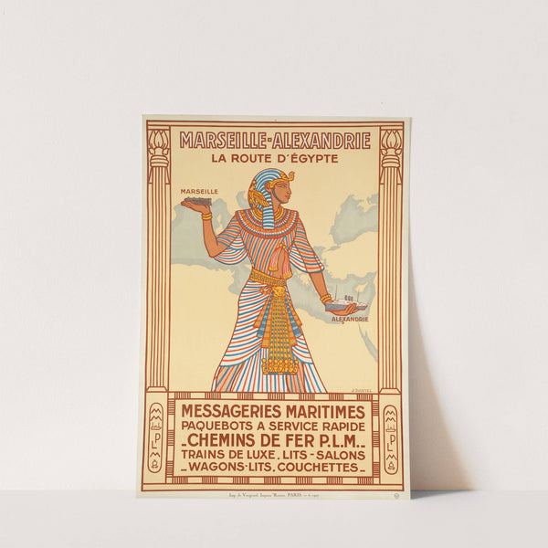 Marseille-Alexandrie La Route D’Egypte (1927) by J. Daviel