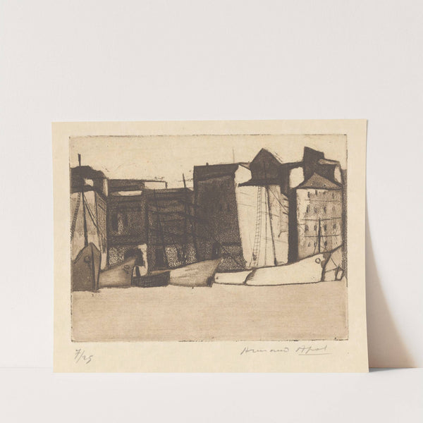 Marseille. Bateaux à quai (1929) by Armand Apol