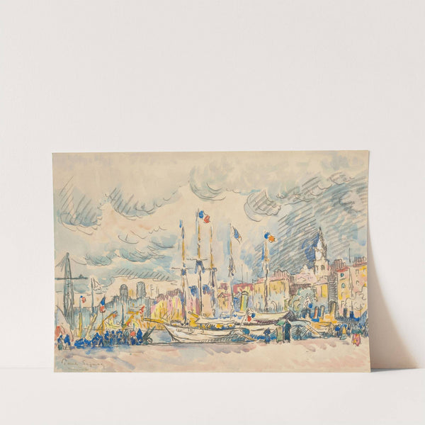 Marseille, le quai by Paul Signac