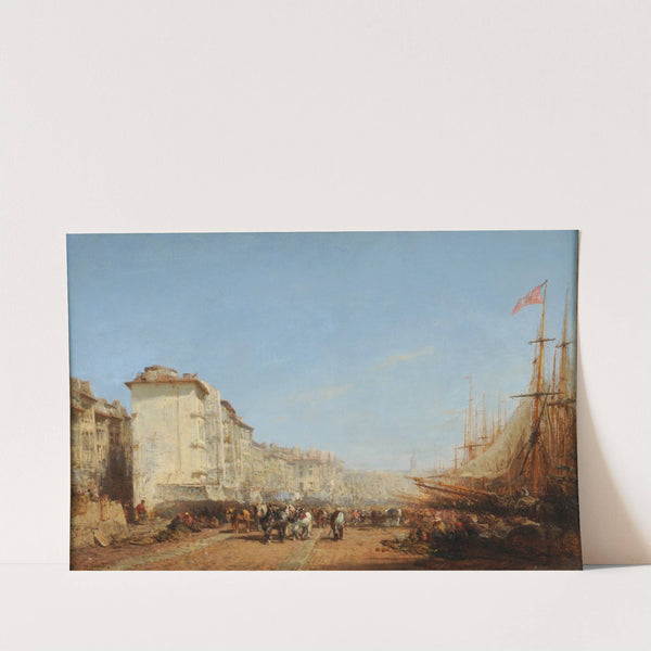 Marseille, le vieux port (before 1868) by Félix Ziem