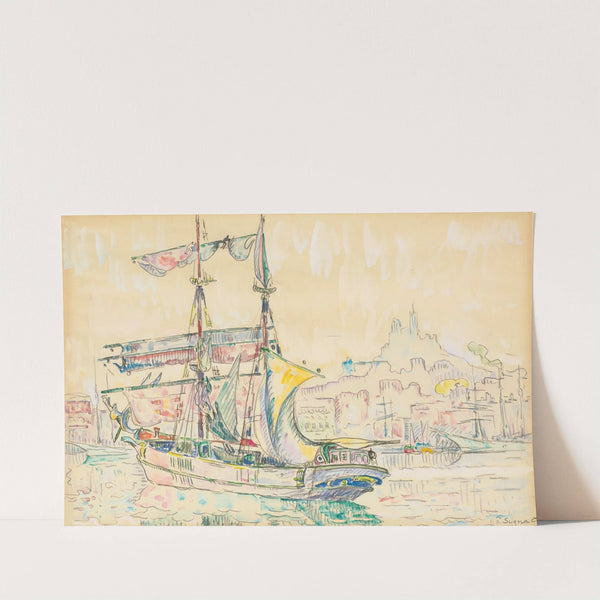 Marseille. Voilier (circa 1930) by Paul Signac