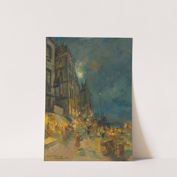 Marseilles Quay By Night by Konstantin Alexeevich Korovin