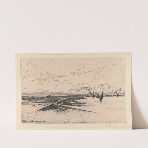 Marshes opposite Erith by Francis Seymour Haden