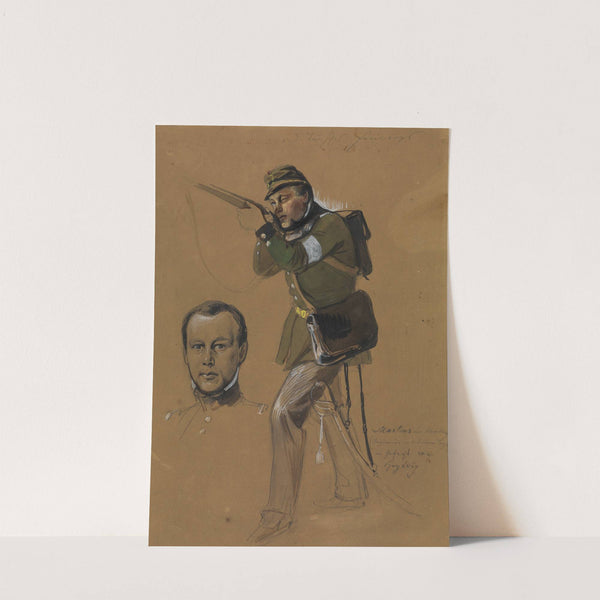 Martens from Hamburg (engineer in the v. d. Tann. Corps) in the battle of Hoptrup by Feodor Dietz