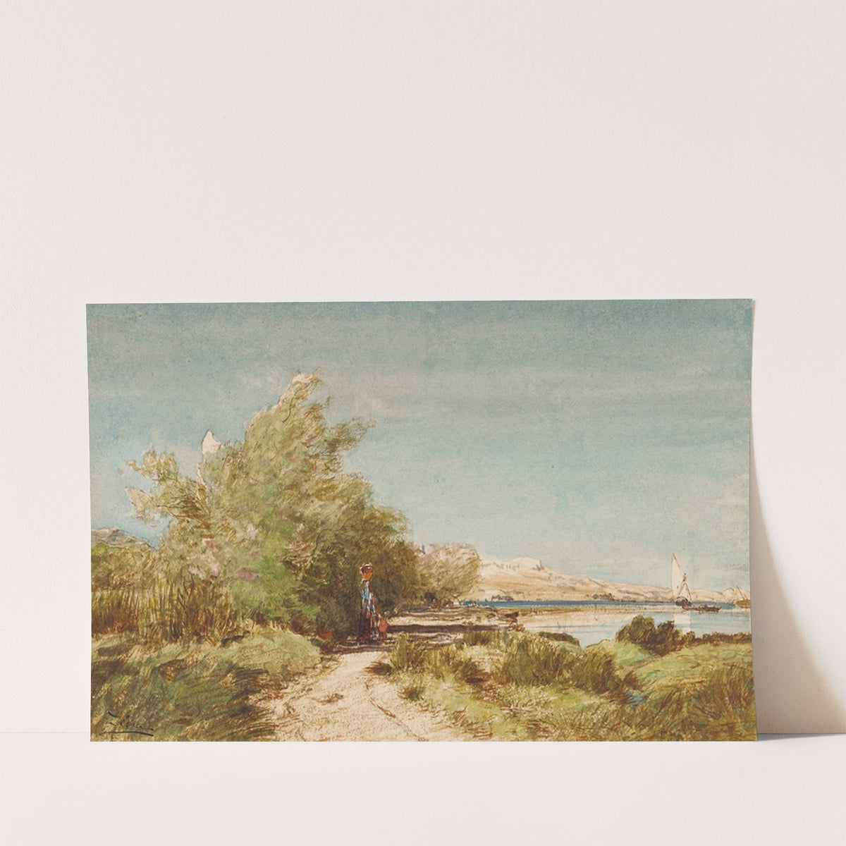 Martigues, Devant La Maison De Ziem by Félix Ziem