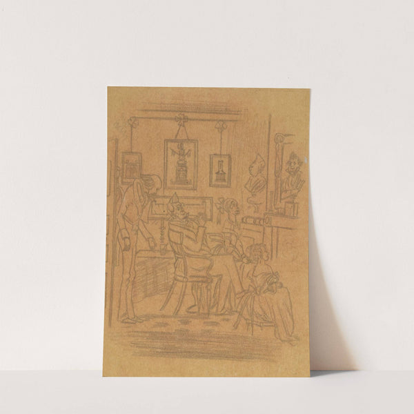 Martin Chuzzlewit; Meekness of Mr. Pecksniff and his charming daughters by Hablot Knight Browne