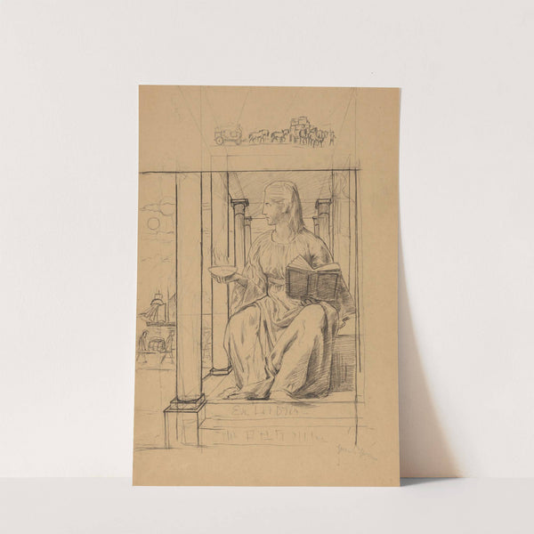 Martin Flersheim’s (1856–1935) Bookplate Design (1896) by Hans Thoma