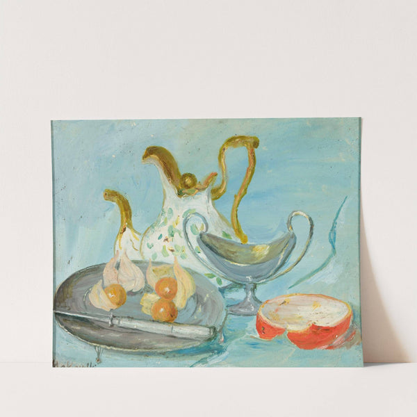 Martwa natura na niebieskim tle (1920) by Tadeusz Makowski