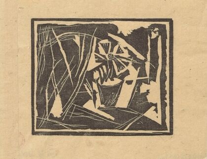 Martwa natura z kwiatem w doniczce (1914)