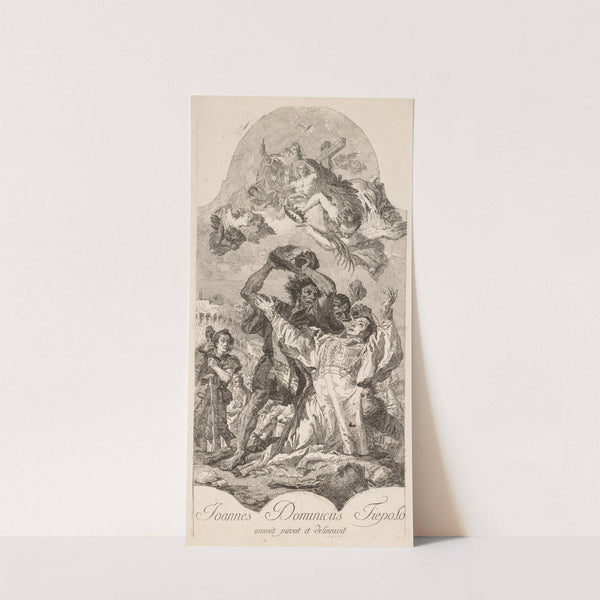 Martyrdom of St. Stephen (c. 1750s) by Giovanni Domenico Tiepolo