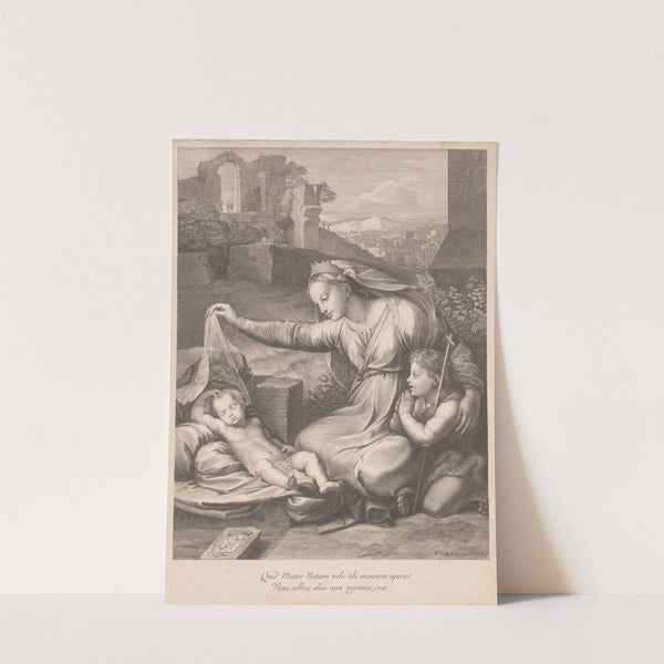 Mary and John the Baptist with the sleeping Christ Child by Francois de Poilly