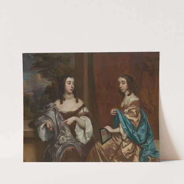 Mary Capel (1630–1715), Later Duchess of Beaufort, and Her Sister Elizabeth (1633–1678), Countess of Carnarvon by Sir Peter Lely