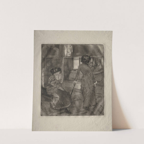 Mary Cassatt at the Louvre; The Etruscan Gallery (1879–80) by Edgar Degas