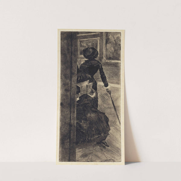 Mary Cassatt at the Louvre; The Paintings Gallery (1879-80) by Edgar Degas