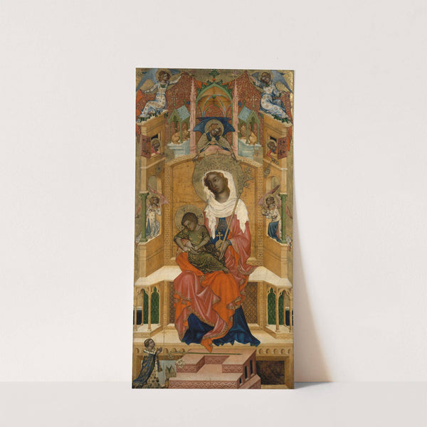 Mary Enthroned with the Child (Glatz Madonna) (circa 1350) by Bohemian Master