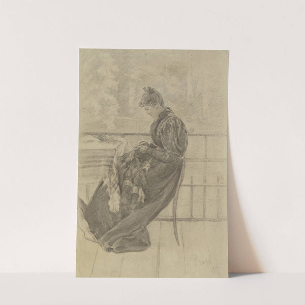 Mary Eysen on the balcony (1897) by Louis Eysen