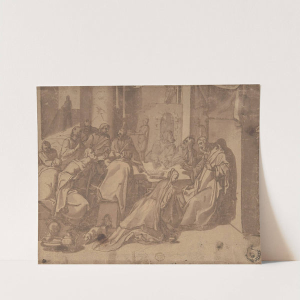 Mary Magdalen Annointing the Feet of Christ by Raffaellino da Reggio