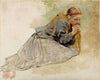 Mary Magdalene Kneeling, Study For The Christ And Mary Magdalene