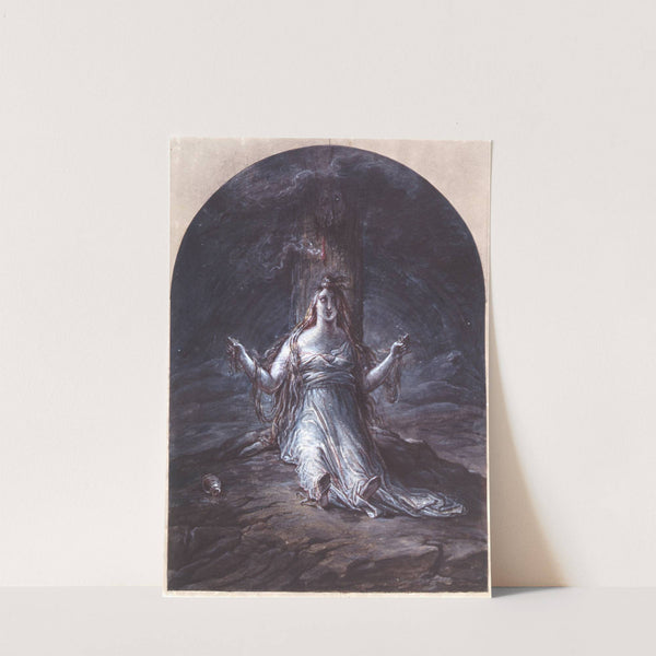 Mary Magdalene sitting at the foot of the cross by David Humbert de Superville