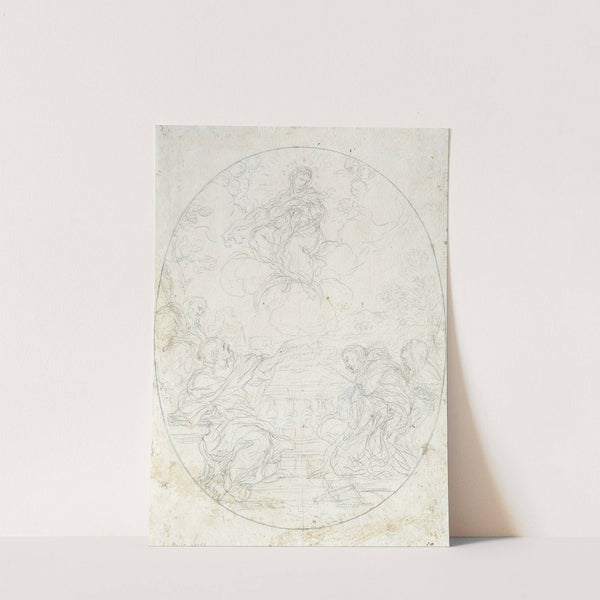 Mary the Immaculate Appears to Four Saints by Ciro Ferri
