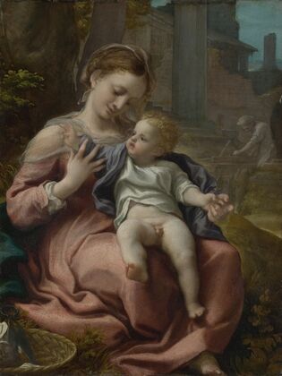 Mary with basket