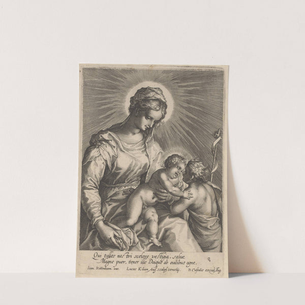 Mary with child and John the Baptist by Lucas Kilian