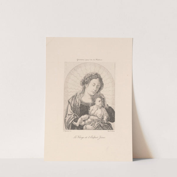 Mary with Child (1881) by Henri-Charles Guérard