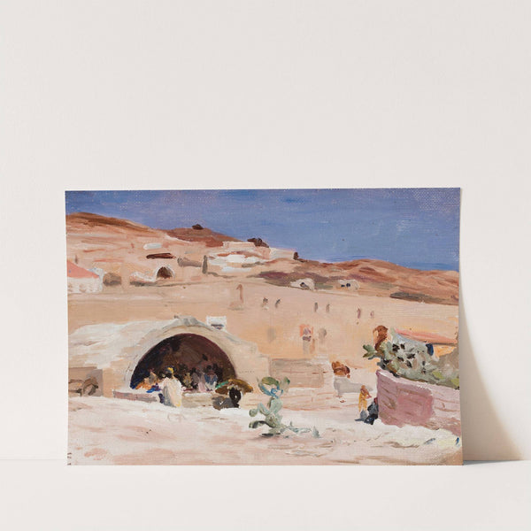 Mary’s Well in Nazareth. From the journey to Palestine (1901) by Jan Ciągliński