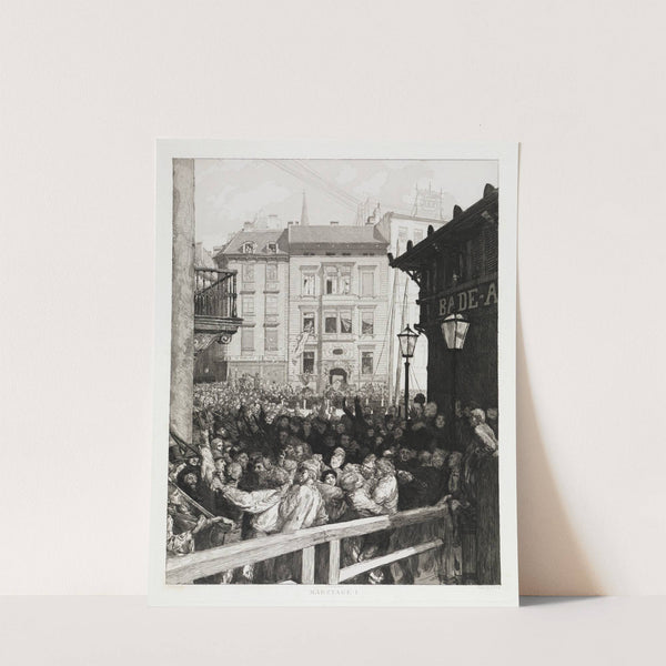 Märztage I (Dramen, Opus IX, Blatt 8) (1883) by Max Klinger