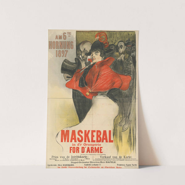 Maskebal in der Orangerie For D’arme (1897) by Emile Schneider